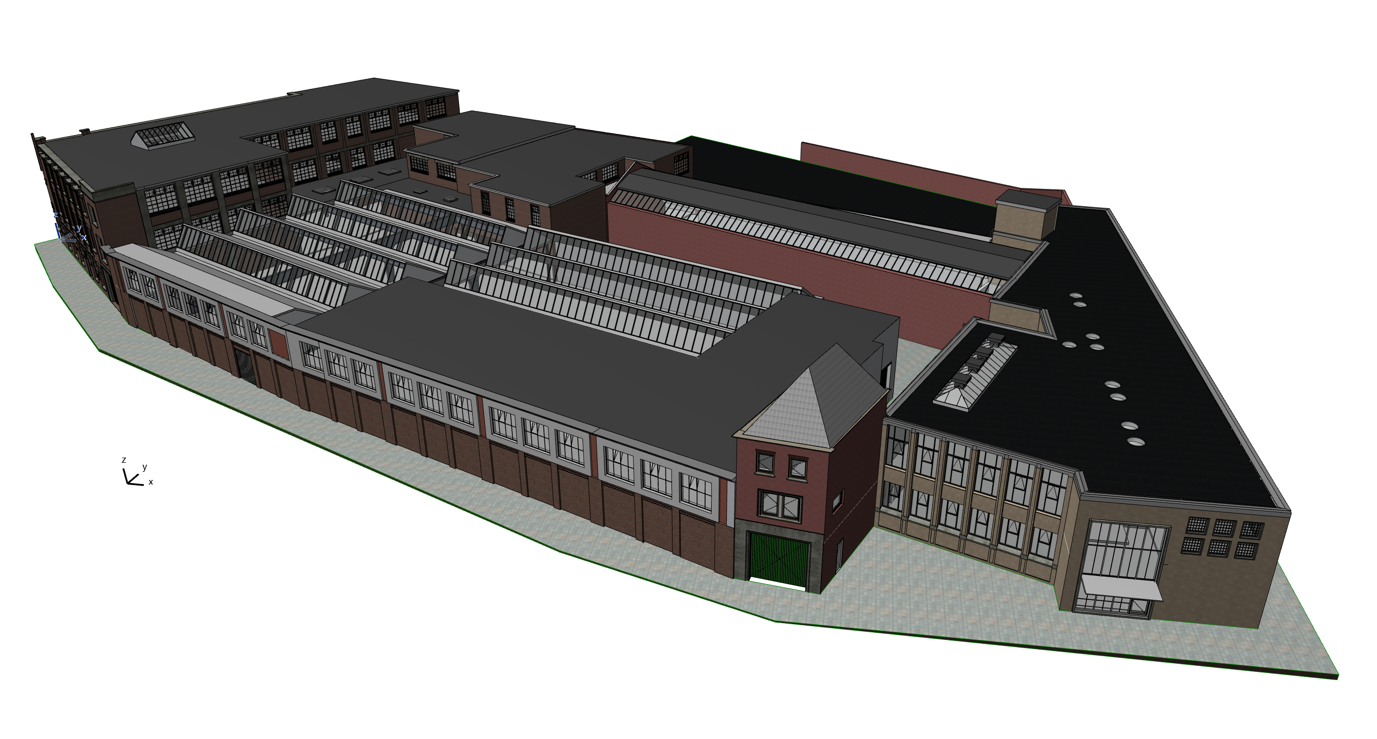 BIM model Schellensfabriek Eindhoven for planning