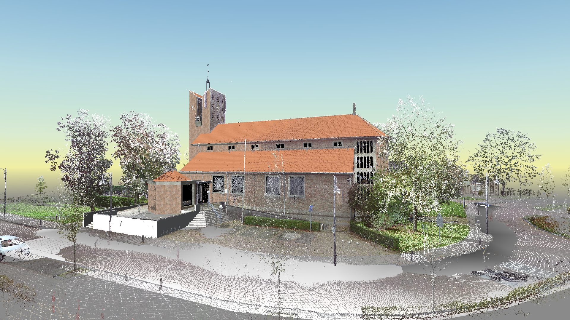 Planning / reallocation of religious real estate. Pointcloud to ArchiCAD