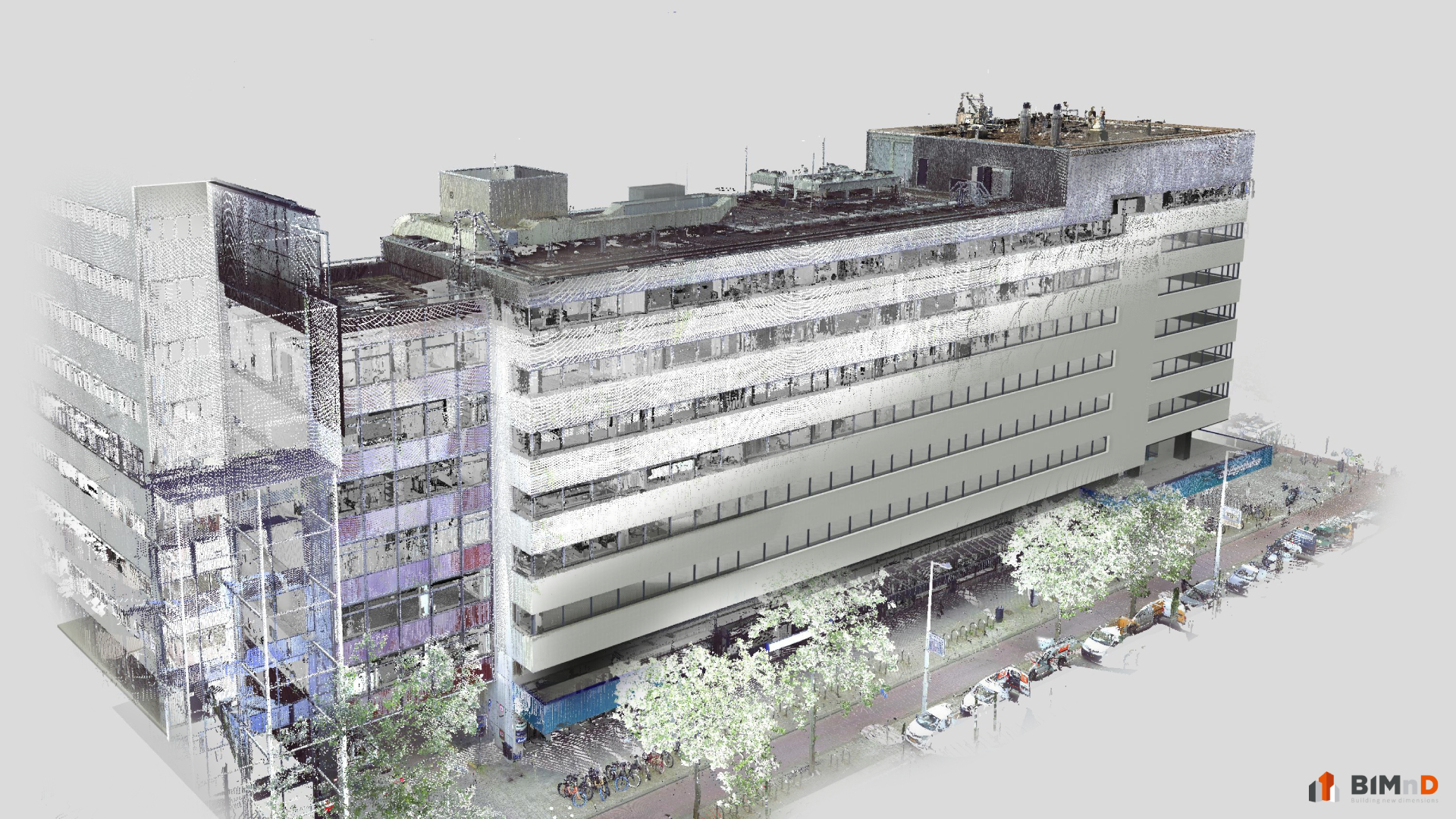 From 3D scan to BIM in Revit for redevelopment of 17,000m2 of office space.