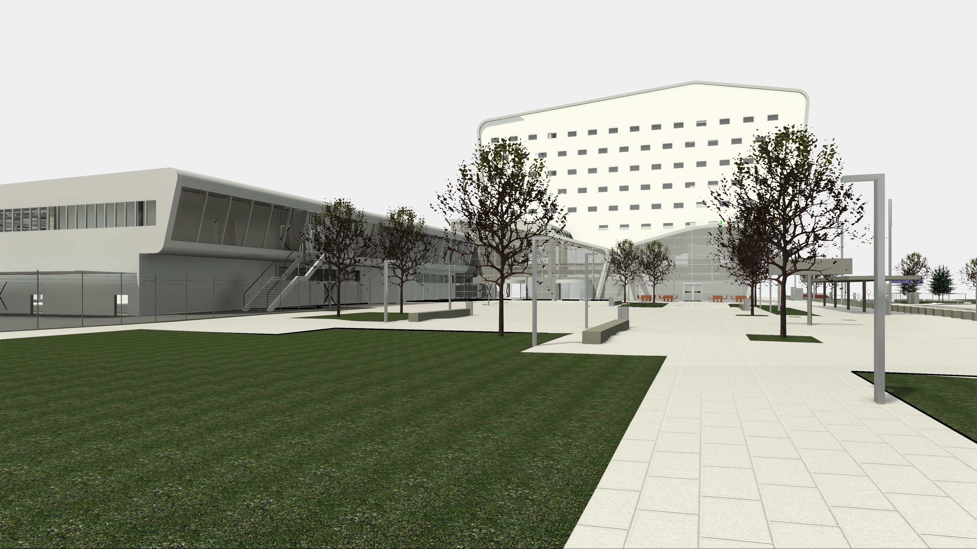 Digitalisering Eindhoven Airport I van Pointcloud Revit Model