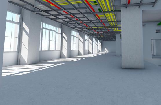 3D laserscannen + BIM-model voor bedrijfsruimten