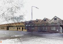 Pointcloud naar Revit model Rijtuigenloods in Amersfoort